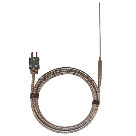 Digi-Sense Type-J Hypo Tip Probe 4"L Mini-Conn, SS 93607-20